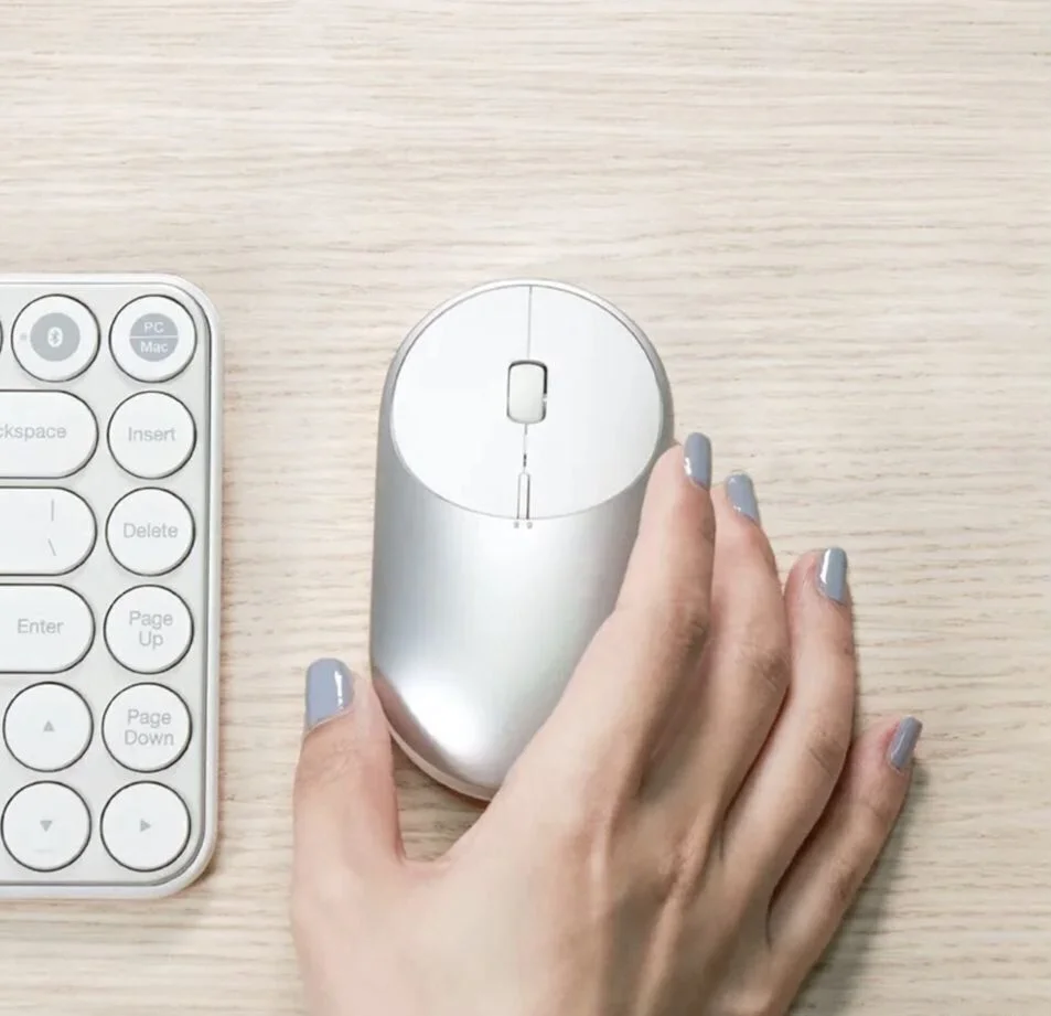 Мышка Xiaomi Mi Portable Mouse 2 / Bluetooth + Usb / Белая