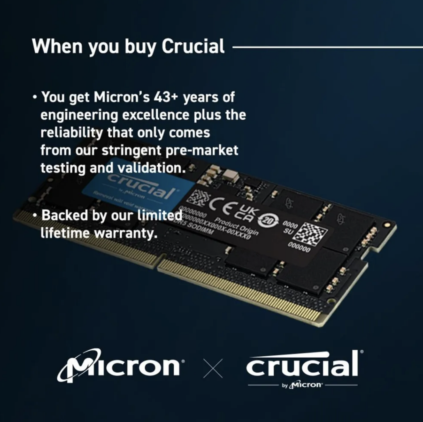 Оперативная память Crucial / DDR5 / 5600MHZ / SODIMM / 24 Гб (ОЗУ)