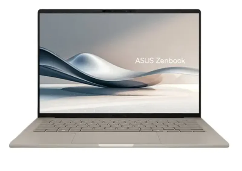 Ноутбук ASUS Zenbook A14 (14 Air) 2024 / Snapdragon X / 32 ГБ / 1 ТБ / OLED / Коричневый